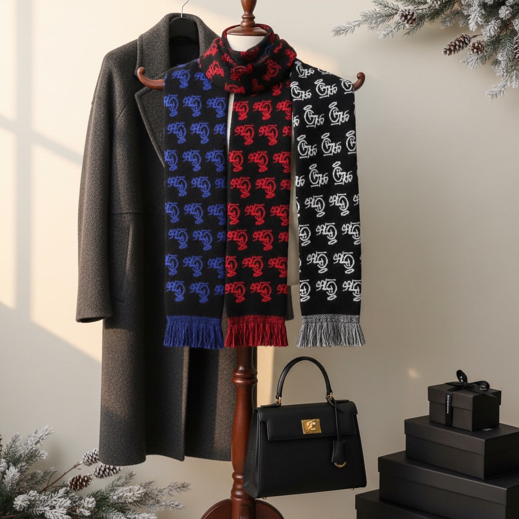 GFE765 Monogram Luxe Scarf