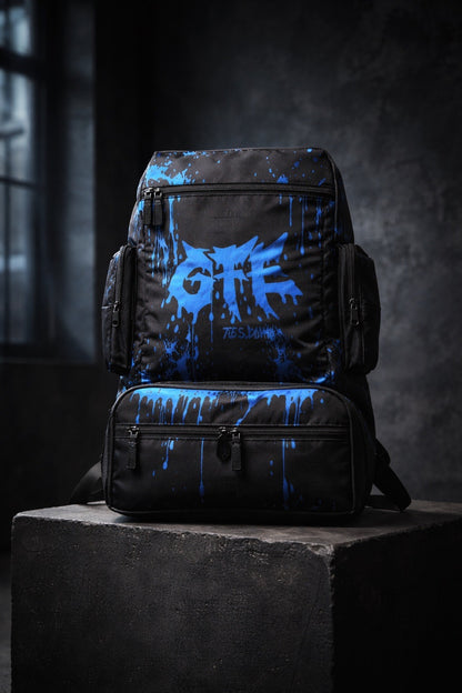 GFE 765 “Divine Spill” Rack Sack – Blue Edition