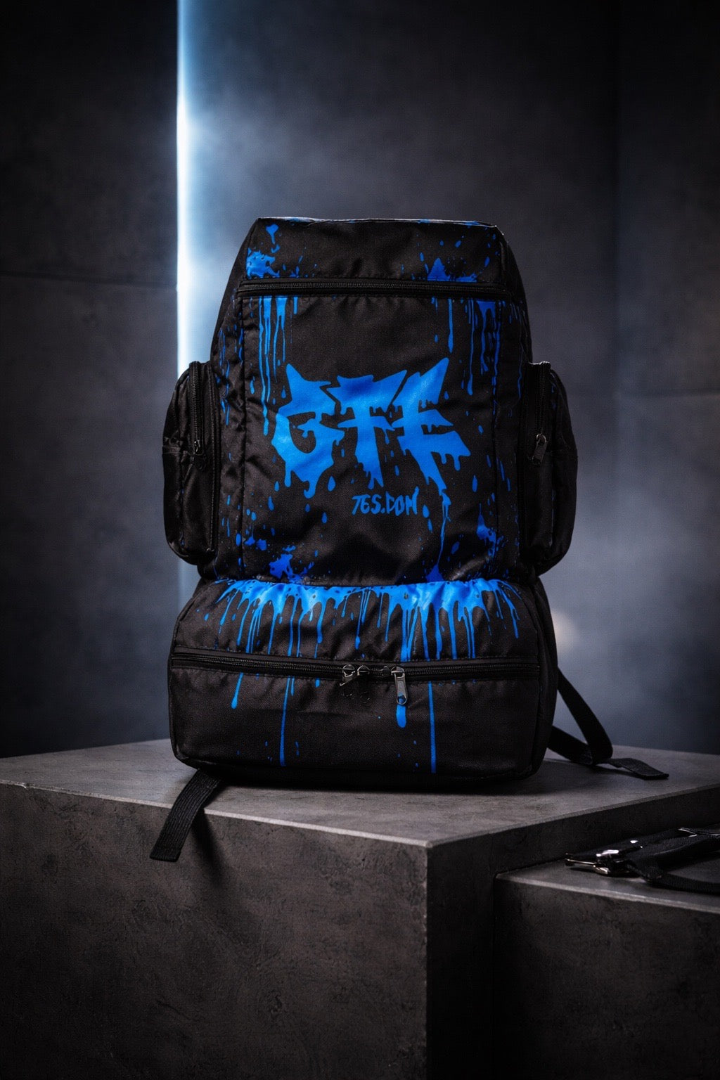 GFE 765 “Divine Spill” Rack Sack – Blue Edition