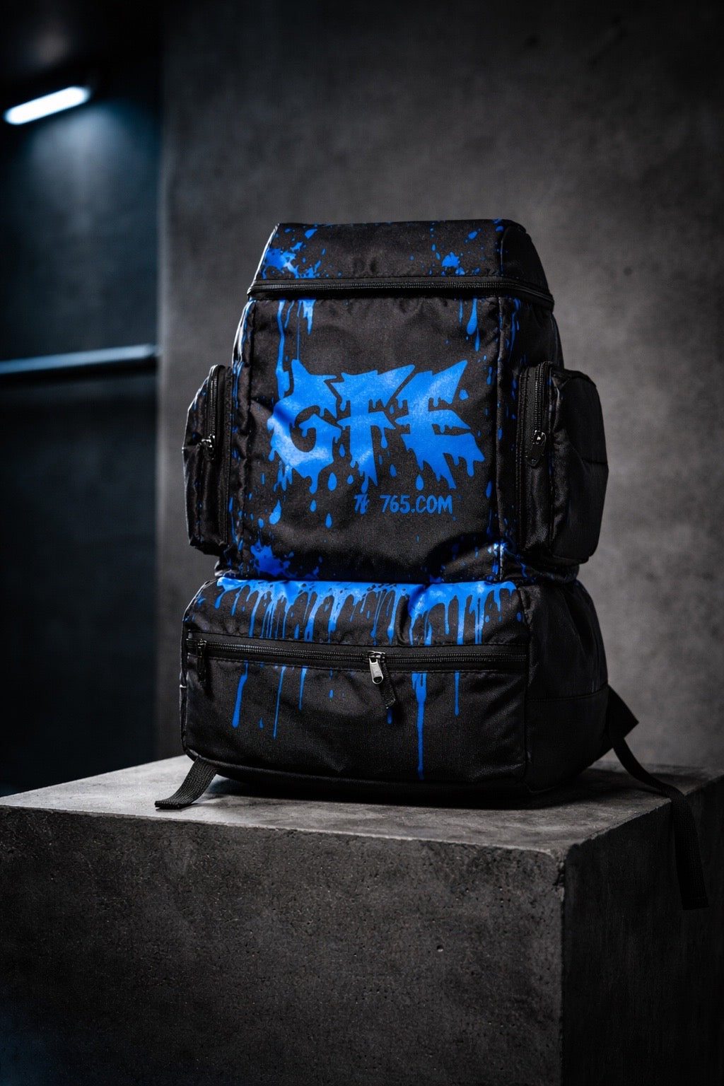 GFE 765 “Divine Spill” Rack Sack – Blue Edition