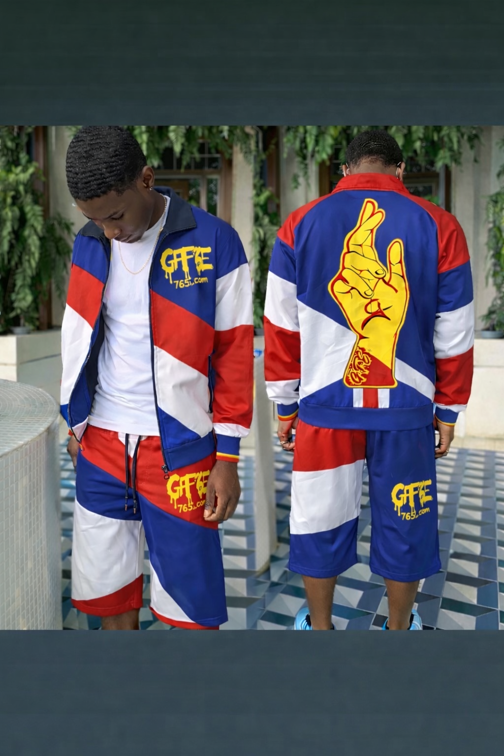 UK – REP YOUR FLAG CONVERTIBLE TRACKSUIT / SHORTS SET (MEN’S) 🇬🇧