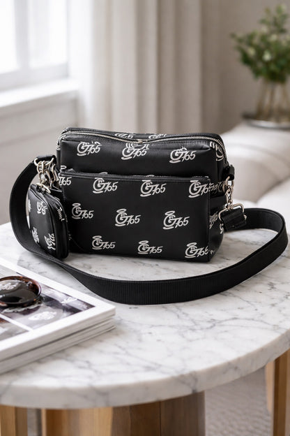 GFE765 Signature Monogram Man Bag – Black Edition