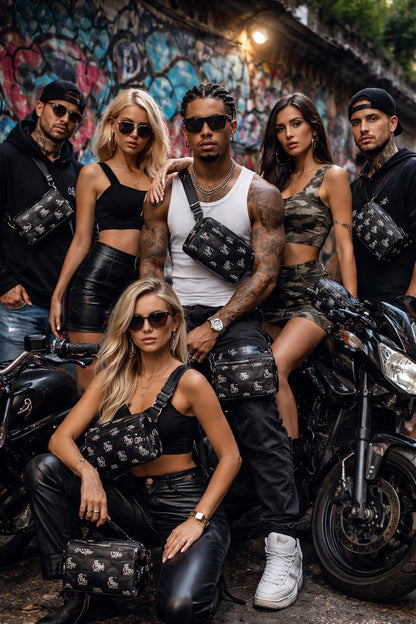 GFE765 Signature Monogram Man Bag – Black Edition