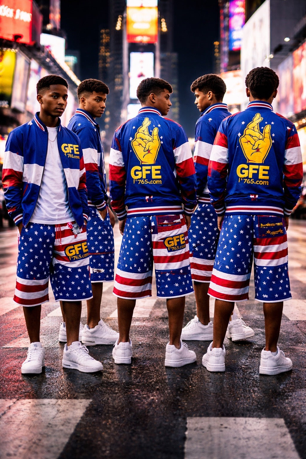 USA – REP YOUR FLAG CONVERTIBLE TRACKSUIT / SHORTS SET (MEN’S) 🇺🇸