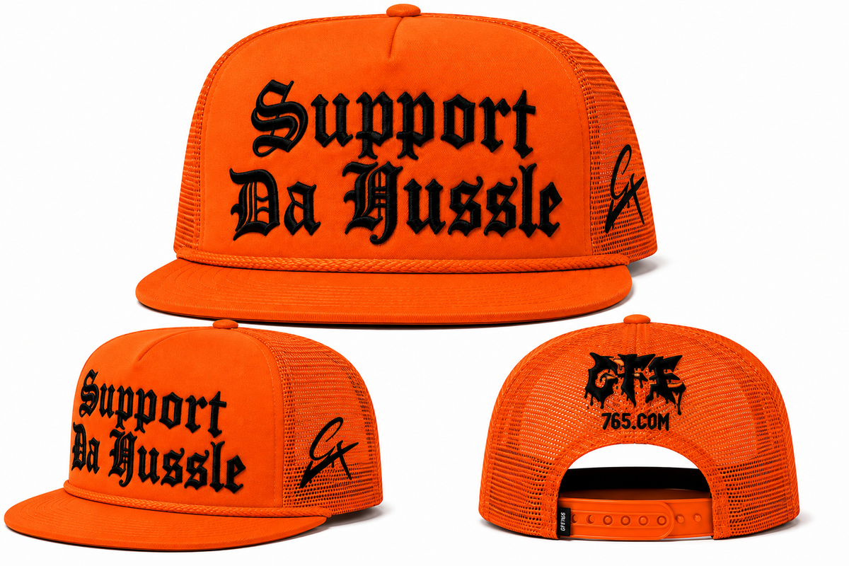 SUPPORT DA HUSSLE TRUCKER HAT