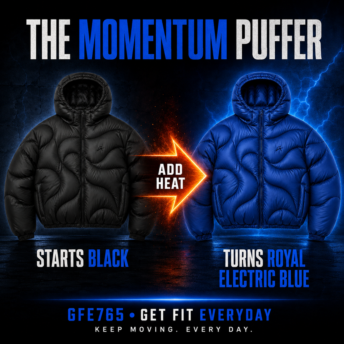 GET FIT EVERYDAY PUFFER – HEAT-REACTIVE