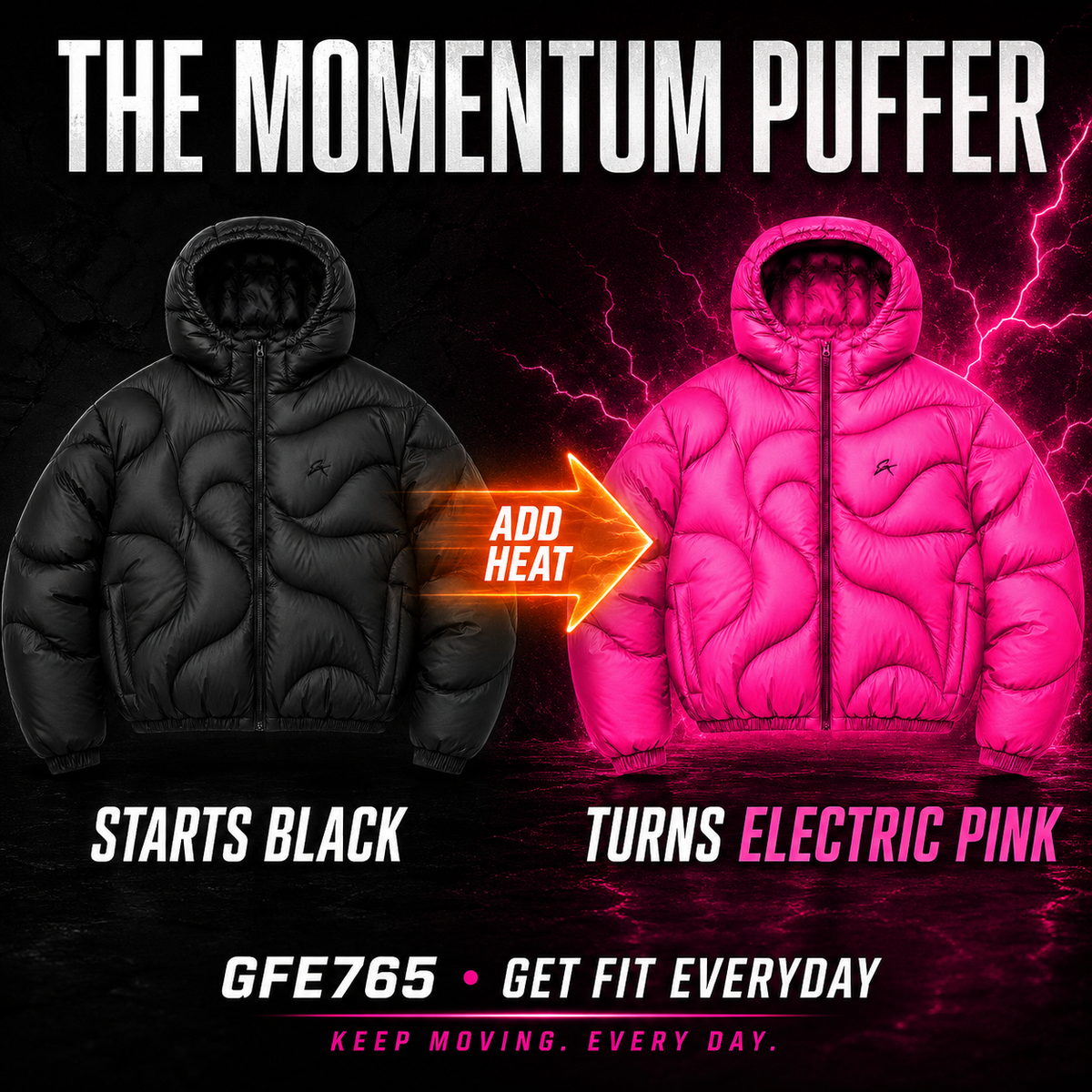 GET FIT EVERYDAY PUFFER – HEAT-REACTIVE