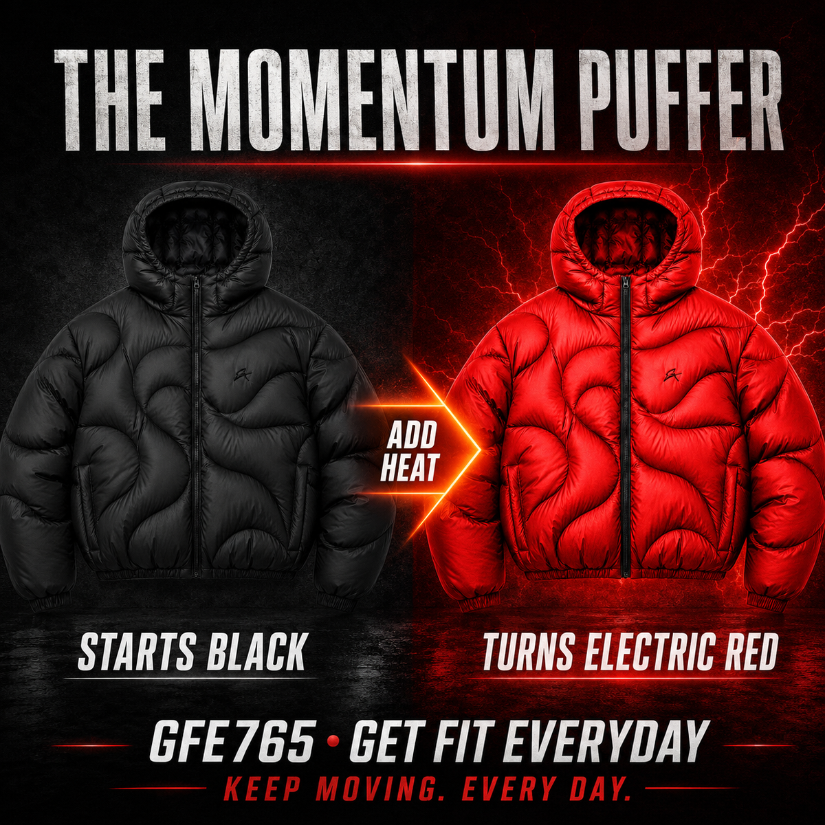 GET FIT EVERYDAY PUFFER – HEAT-REACTIVE