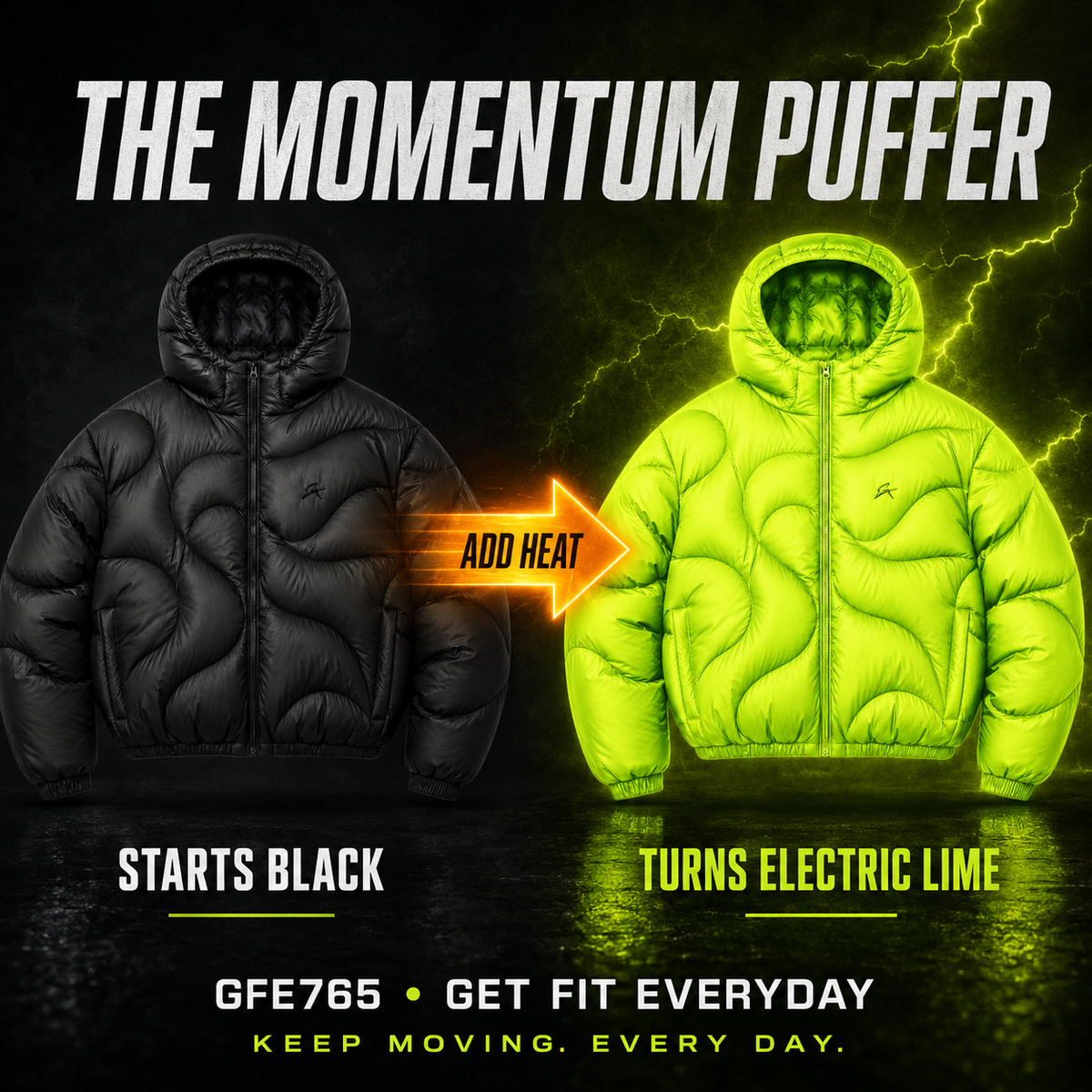 GET FIT EVERYDAY PUFFER – HEAT-REACTIVE